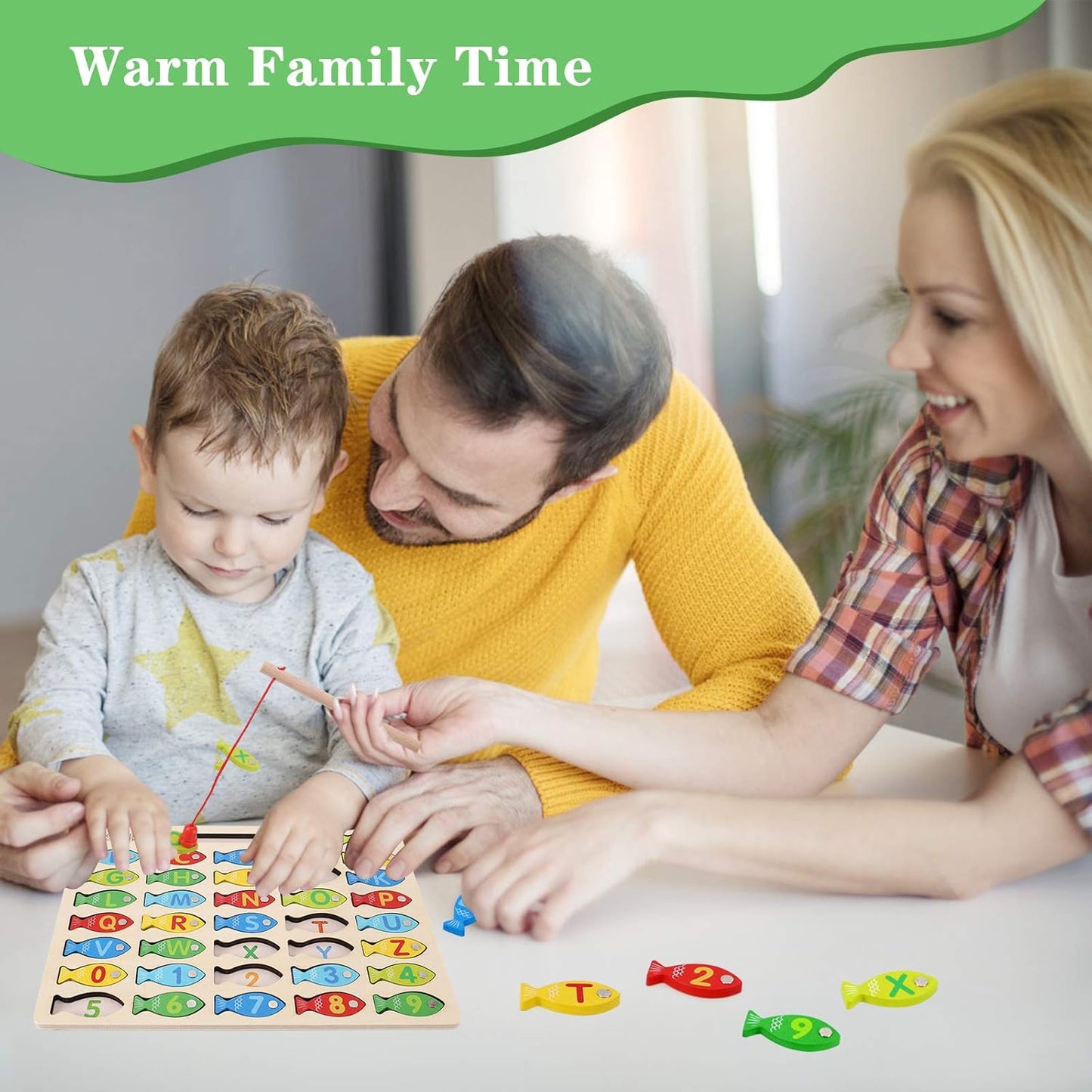 Magnetic Wooden Fishing Game โ Learn ABCs & Numbers with Fun!