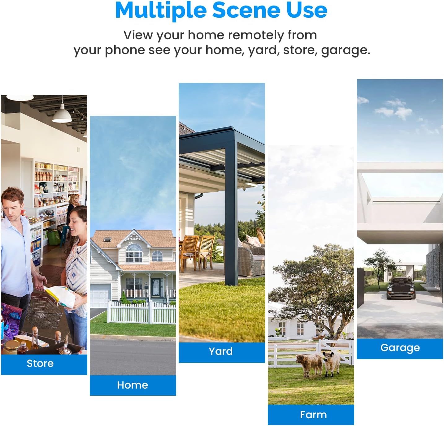 1080P Wireless Security Camera with Spotlights, AI Human Detection, Color Night Vision, 2-Way Talk, FHD Live View, Cloud Storage, 2.4G Wifi, Battery Powered, Indoor/Outdoor Surveillance (2 Spotlights)