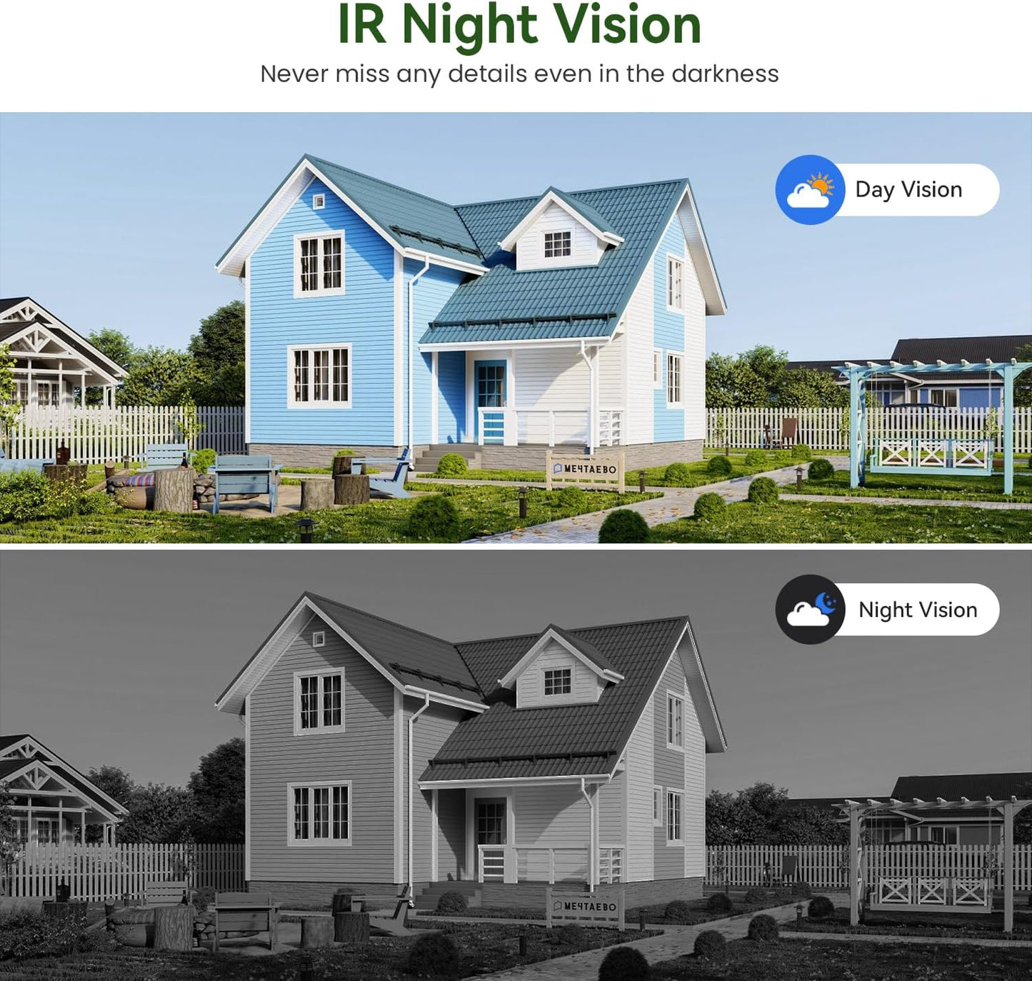 1080P Smart Wireless Video Doorbell Camera, Night Vision, Real-Time Alerts, AI Human Detection, 2.4G Wifi, Two-Way Talk, Cloud Storage, Battery Rechargeable, Weather-Resistant