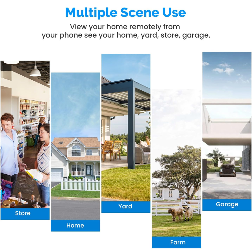 1080P Wireless Security Camera with Spotlights, AI Human Detection, Color Night Vision, 2-way Talk, FHD Live view, Cloud Storage, 2.4G WiFi, Battery powered, Indoor/Outdoor surveillance (2 Spotlights)