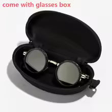 Polarized Round Sunglasses ND9 Adjustable Dimming Sun Glasses Men Women Retro Punk Men's Fishing Eyeglasses Outdoor Shades UV400