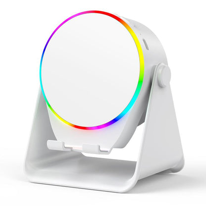 GIM Wireless Induction Audio Bluetooth Speaker, Cellphone Holder,Mobile Tablet Stand with Colorful Ambient Light,Gifts for Friend, Family