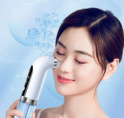 GlowVac | Pore Cleaner Tool with 6 Attachments & 3 Suction Levels | USB Rechargeable, Portable for Travel, Visible Deep Cleansing for Men/Women