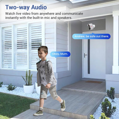 1080P Wireless Security Camera with Spotlights, AI Human Detection, Color Night Vision, 2-Way Talk, FHD Live View, Cloud Storage, 2.4G Wifi, Battery Powered, Indoor/Outdoor Surveillance (4 Spotlights)