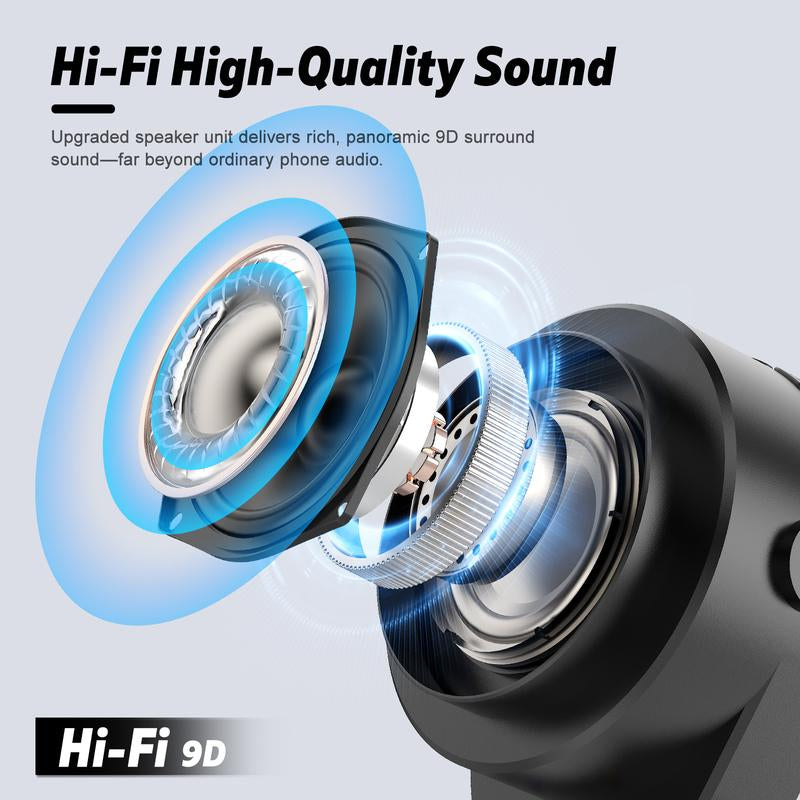 GIM Wireless Induction Audio Bluetooth Speaker, Cellphone Holder,Mobile Tablet Stand with Colorful Ambient Light,Gifts for Friend, Family